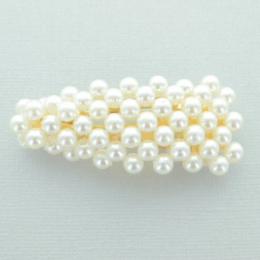 Imitation Pearl Water Drop Snap Clip/Barrette