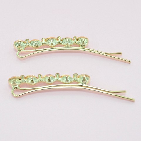 2-Pack Dazzling Row Crystal Barrettes