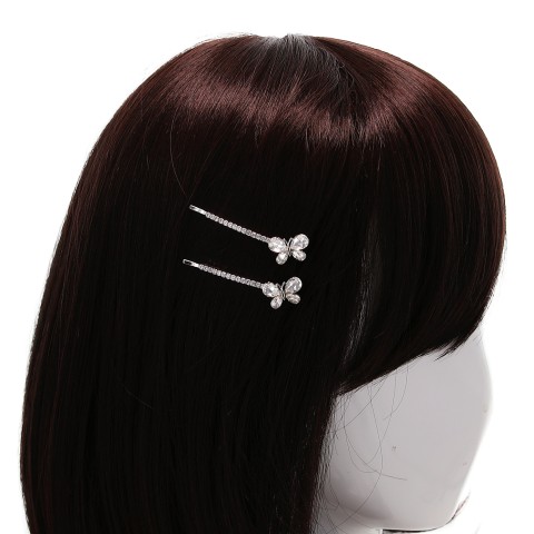 Crystal Butterfly Bobby Pin (2-Pack)