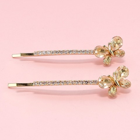 Crystal Butterfly Bobby Pin (2-Pack)