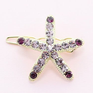 Swarovski Crystal Star Mini Barrette