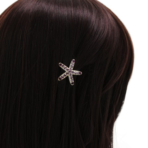 Swarovski Crystal Star Mini Barrette