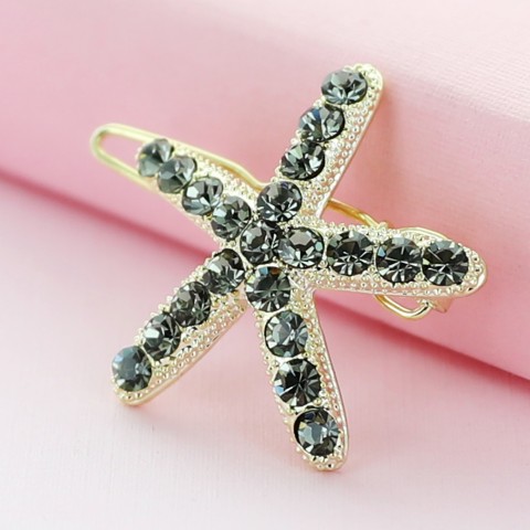 Swarovski Crystal Star Mini Barrette