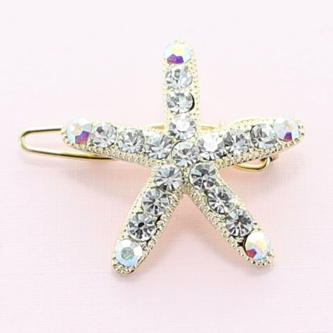 Swarovski Crystal Star Mini Barrette