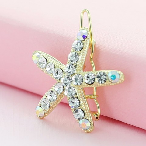 Swarovski Crystal Star Mini Barrette