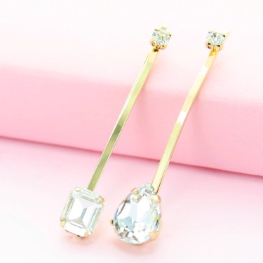 Rhinestone 2-Pack Bobby Pins/Hair Clips