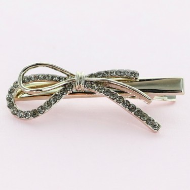 Crystal Rhinestone  Bow Pinch Cilp