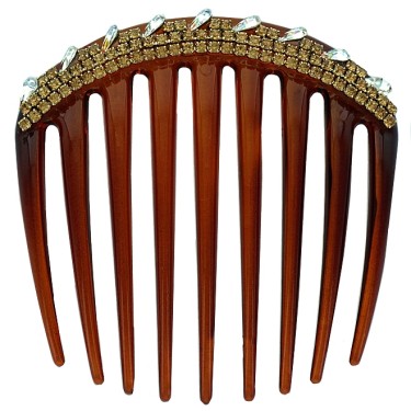 Glistening Crystals Deco Hair Comb