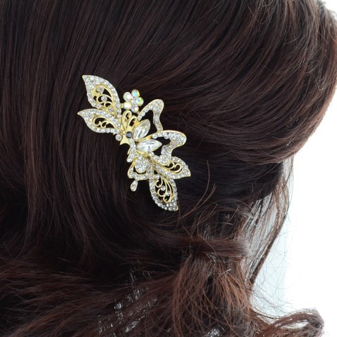 Crystal Butterfly Hair Comb