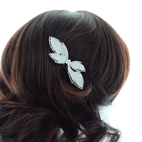 Crystal Bow Hair Comb