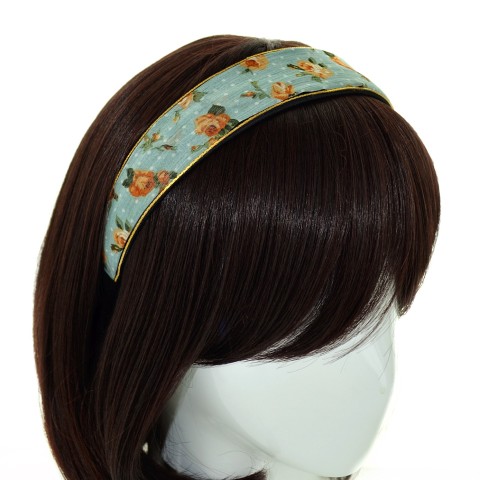 Vintage Inspired Floral Chiffon Headband