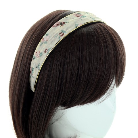 Vintage Inspired Floral Chiffon Headband