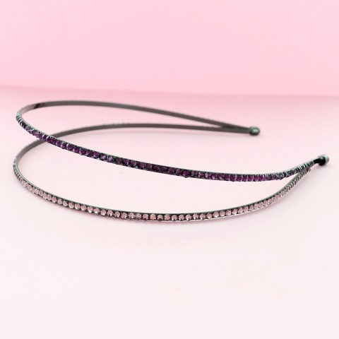 Skinny Crystal Double-strand Headband