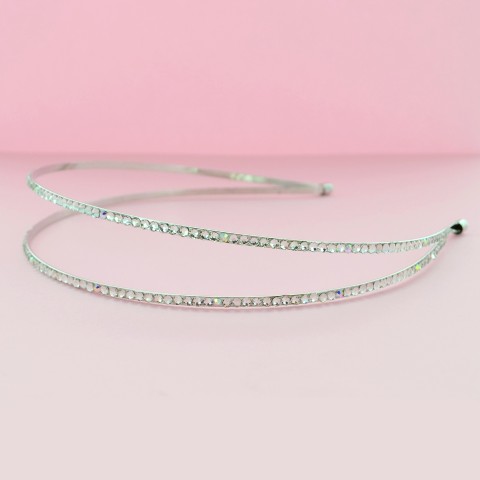 Skinny Crystal Double-strand Headband