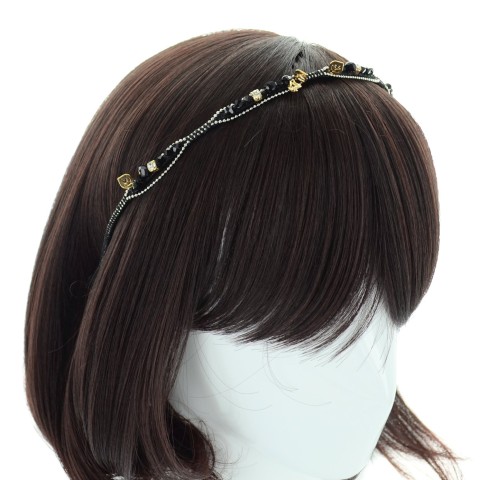 Hand Wrap Crystal-Embellished Headband