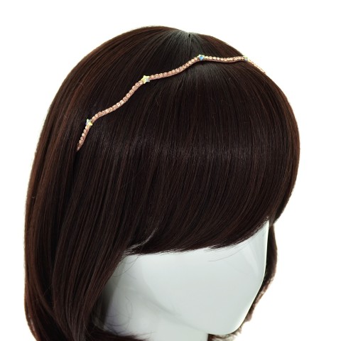 Skinny Wave Crystal Star Headband