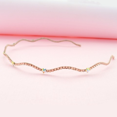 Skinny Wave Crystal Star Headband