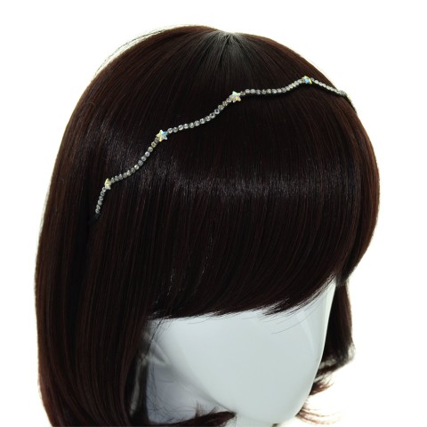 Skinny Wave Crystal Star Headband