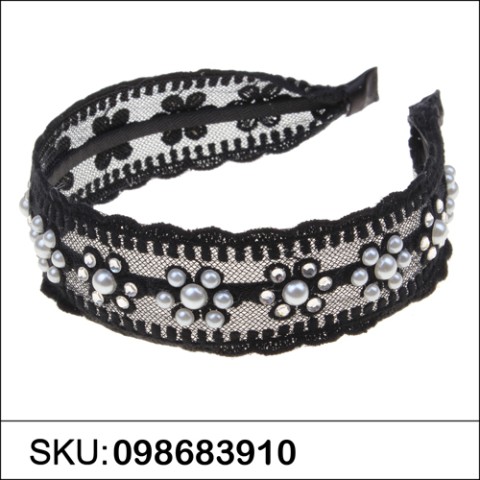 Crystal Deco Lace Headband