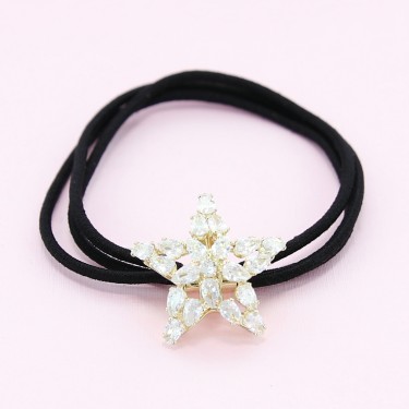 Australian Crystal-Embellished Star Hair Tie