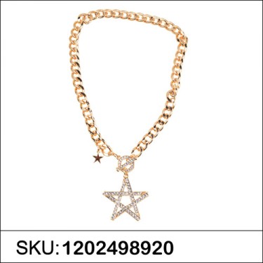 Sparkling Crystal Star Pendant Necklace