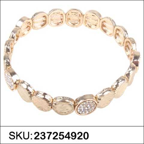 Crystal Disc Stretch Bracelet