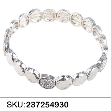 Crystal Disc Stretch Bracelet