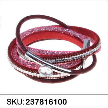 Sparkling Crystal Double Wrap Bracelet