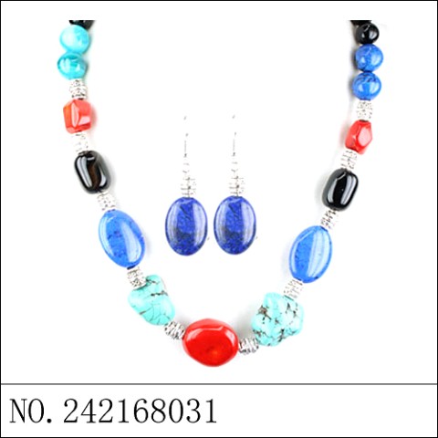 Mix Quartz Stones Necklace Set