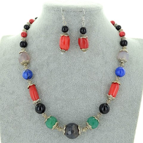 Mix Quartz Stones Necklace Set