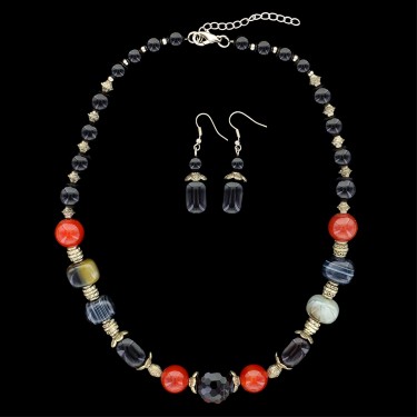 Mix Quartz Stones Necklace Set