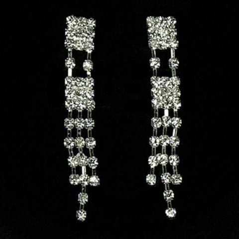 Rhinestone Evening Necklace Set