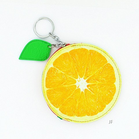 Fruit Collection Orange Change Purse