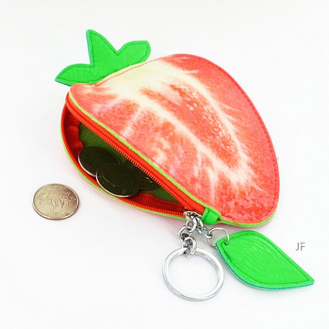 Fruit Collection Strawberry Change Purse