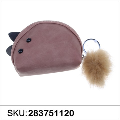 Mini Wallet Rabbit Fur Coin Purse Bag Charm