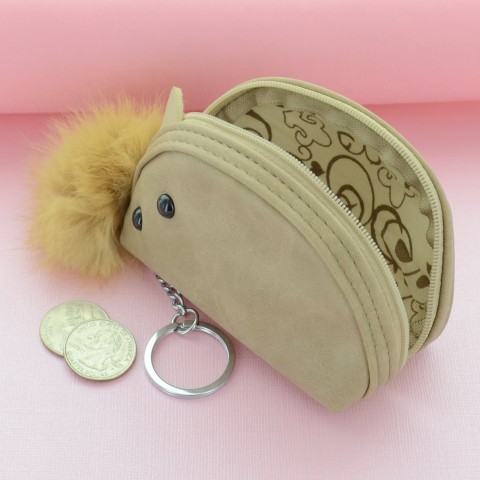 Mini Wallet Rabbit Fur Coin Purse Bag Charm