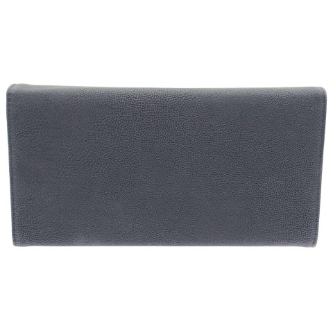 Bow Textured Faux Leather Wallet On A Chain