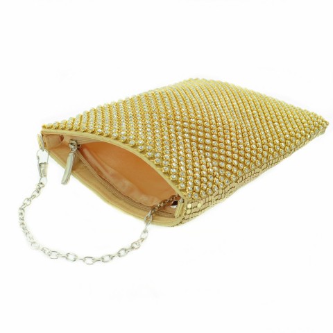 Dazzling Crystals Mesh Purse