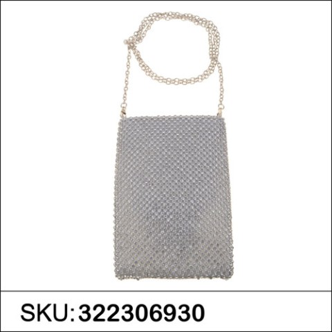 Dazzling Crystals Mesh Purse