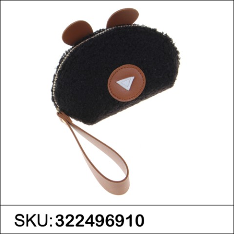 Faux Shearling Change Purse