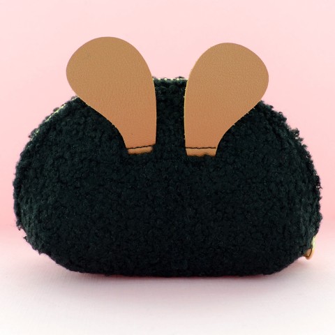 Faux Shearling Change Purse