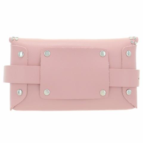 Studded Faux Leather Belt Bag