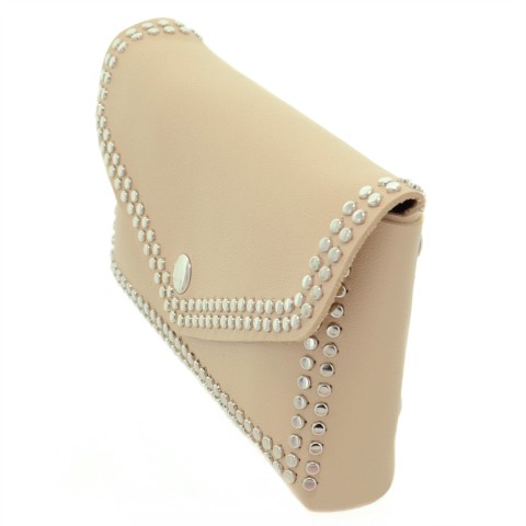 Studded Faux Leather Belt Bag