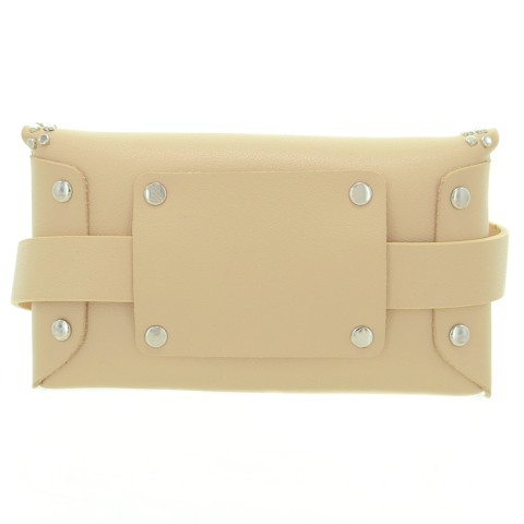 Studded Faux Leather Belt Bag