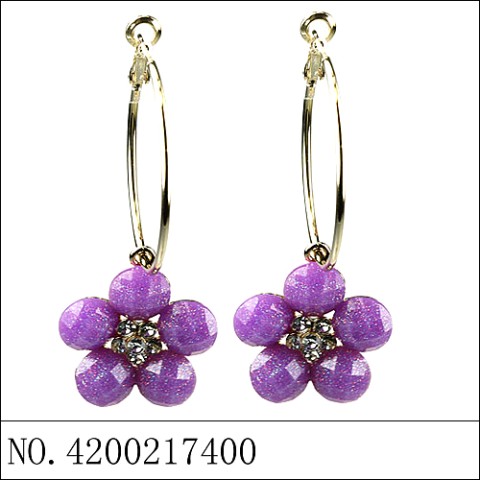 Earrings Purple