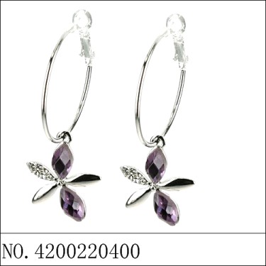 Earrings Purple