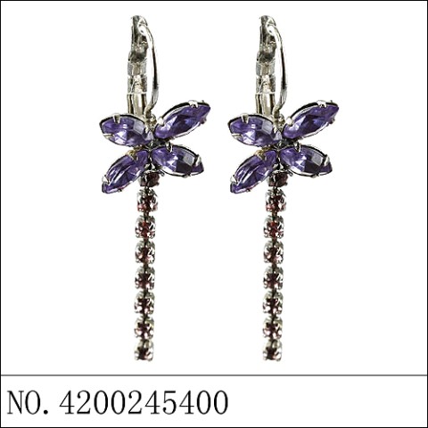 Earrings Purple