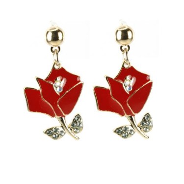 Earrings Red