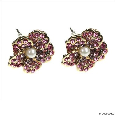 Earrings Purple