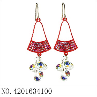 Earrings Red